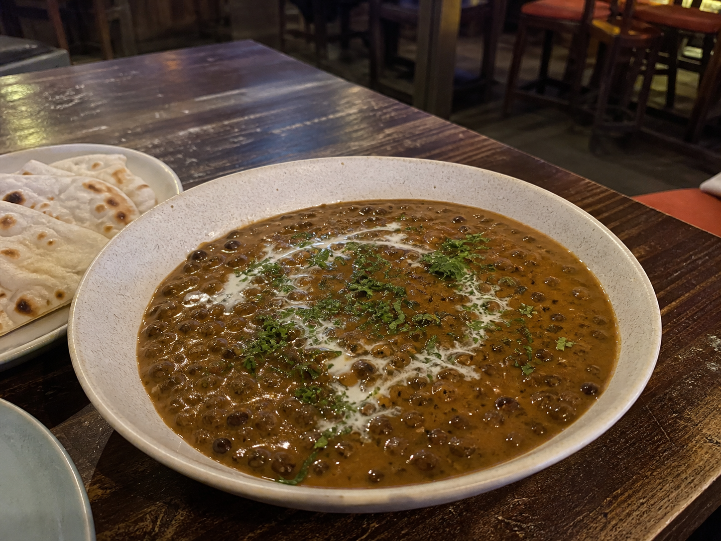 Daal makhani with slow-cooked black lentils and cream