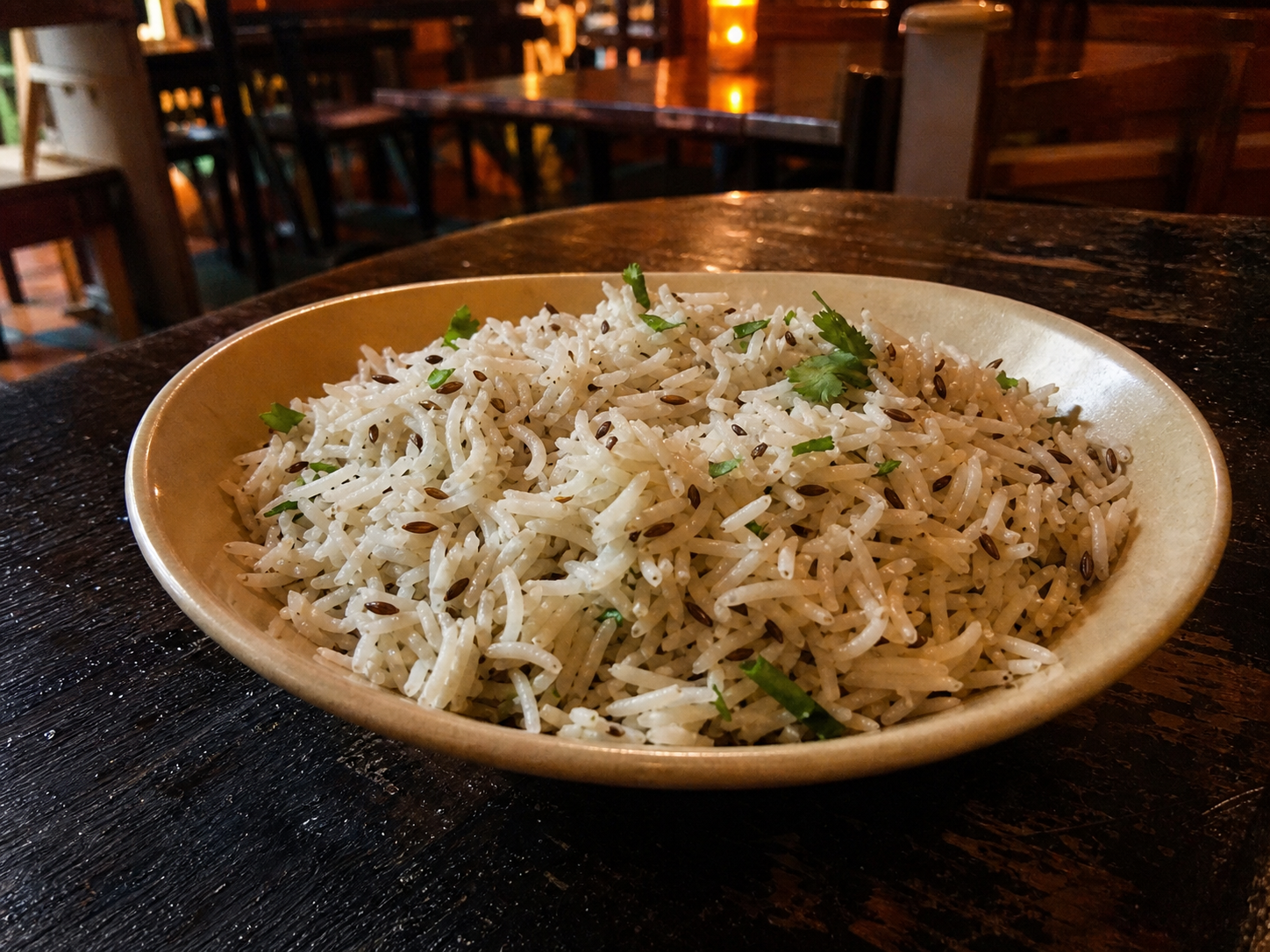 Jeera pulao basmati rice with toasted cumin seeds