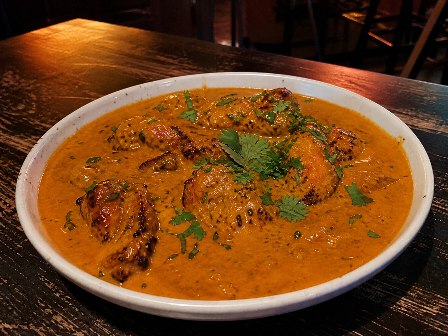 Punjabi chicken in creamy tomato sauce