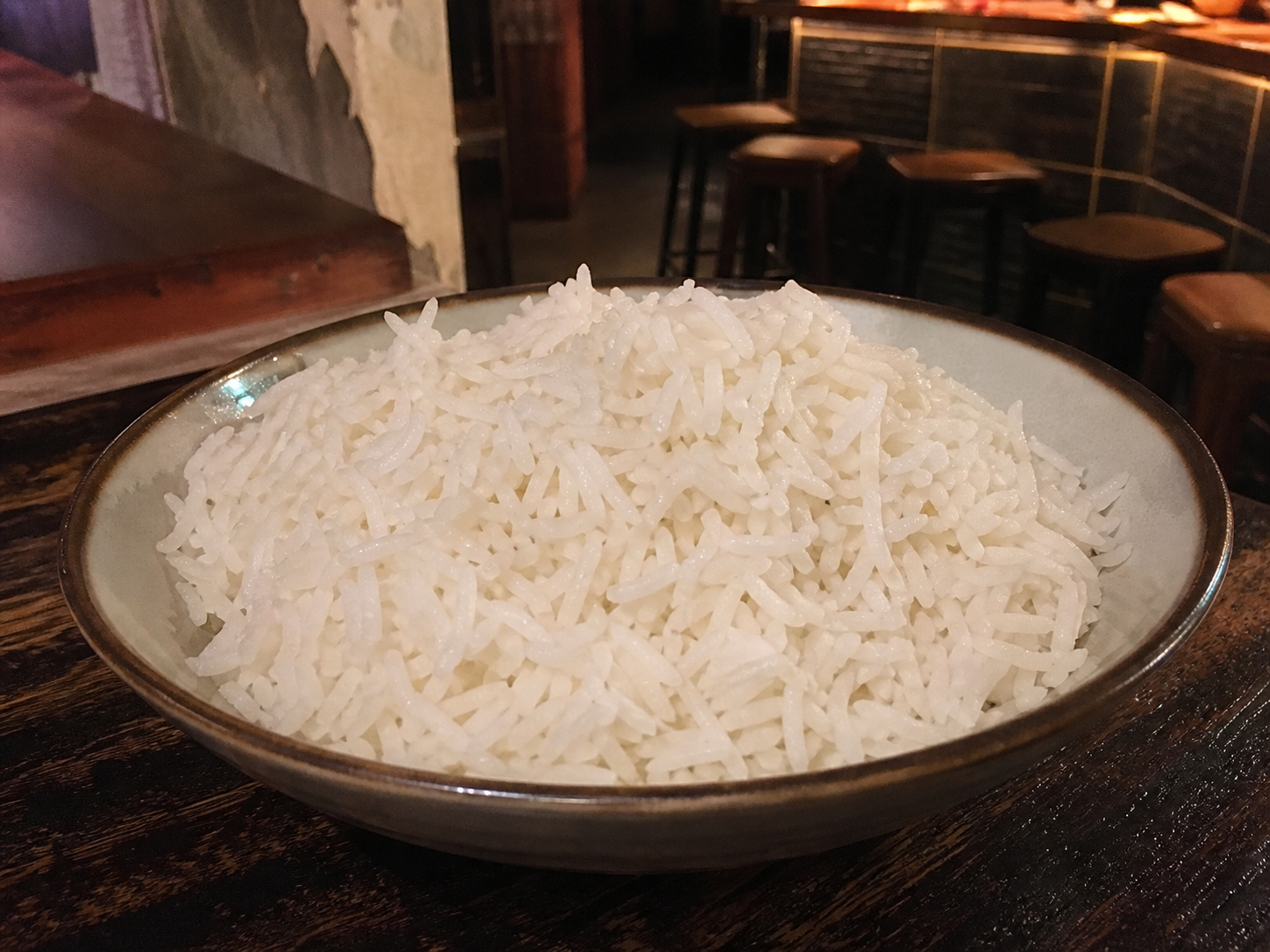 Plain steamed basmati rice
